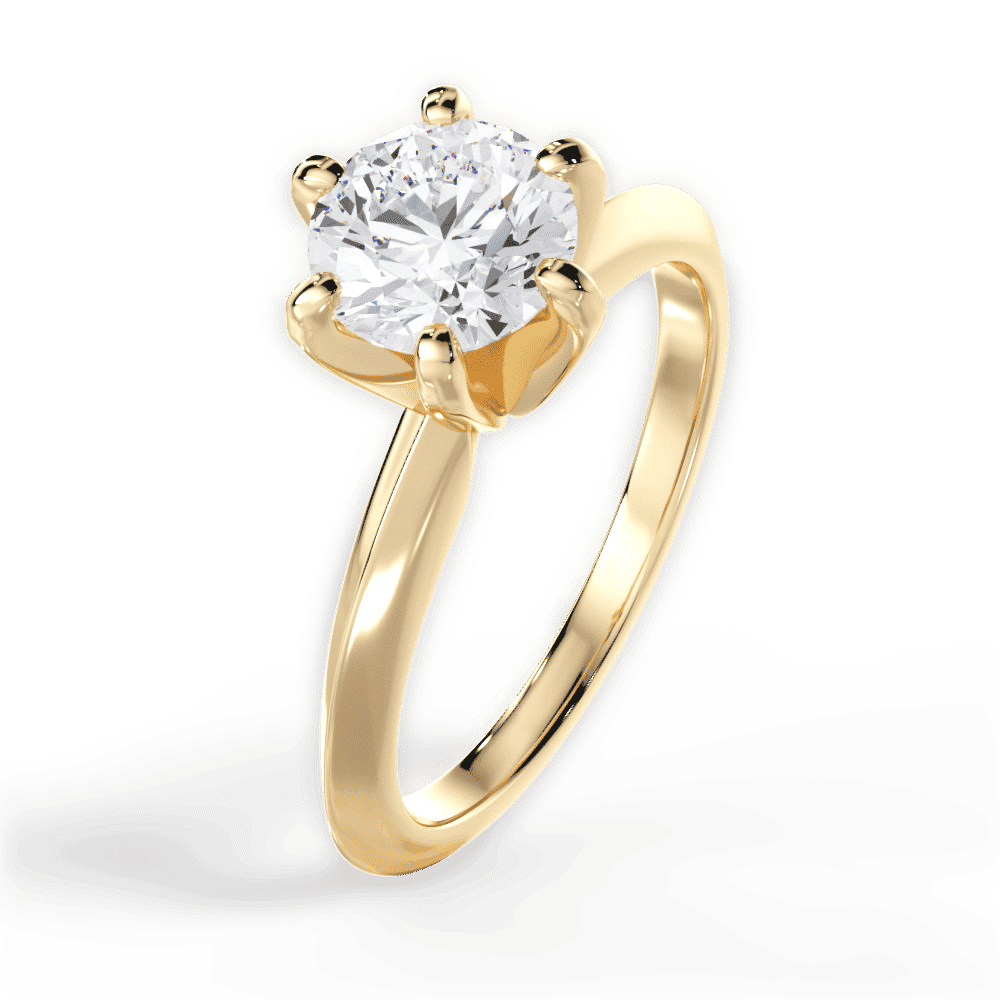 14kt Yellow Gold/18kt Yellow Gold/round/perspective