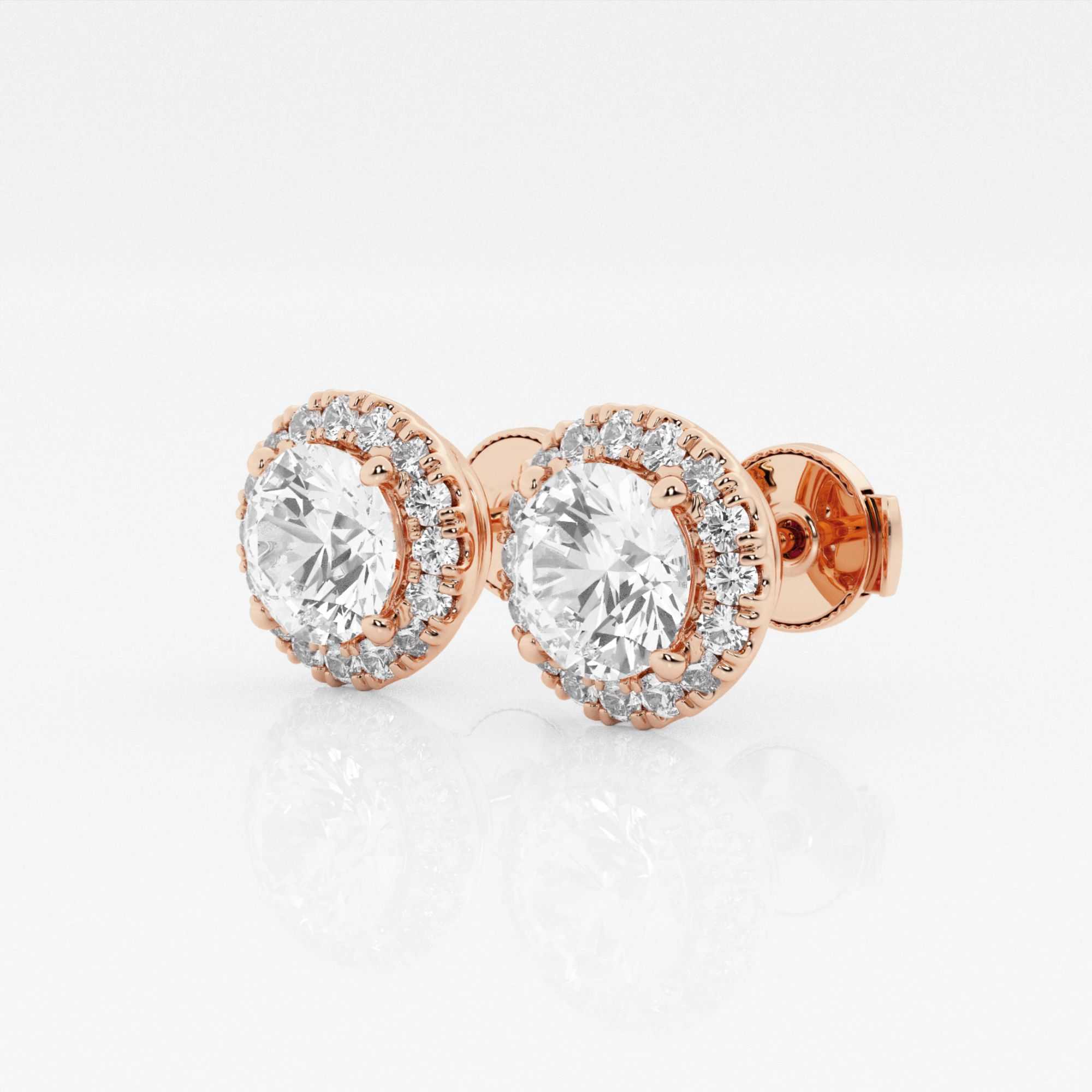 14kt Rose Gold/18kt Rose Gold/round/side
