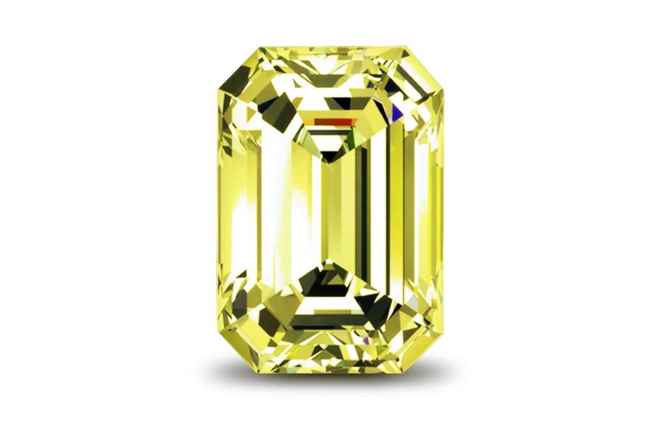 Yellow Diamond Emerald Single