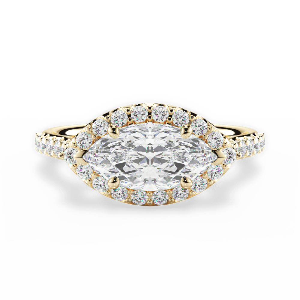 14kt Yellow Gold/18kt Yellow Gold/marquise/top