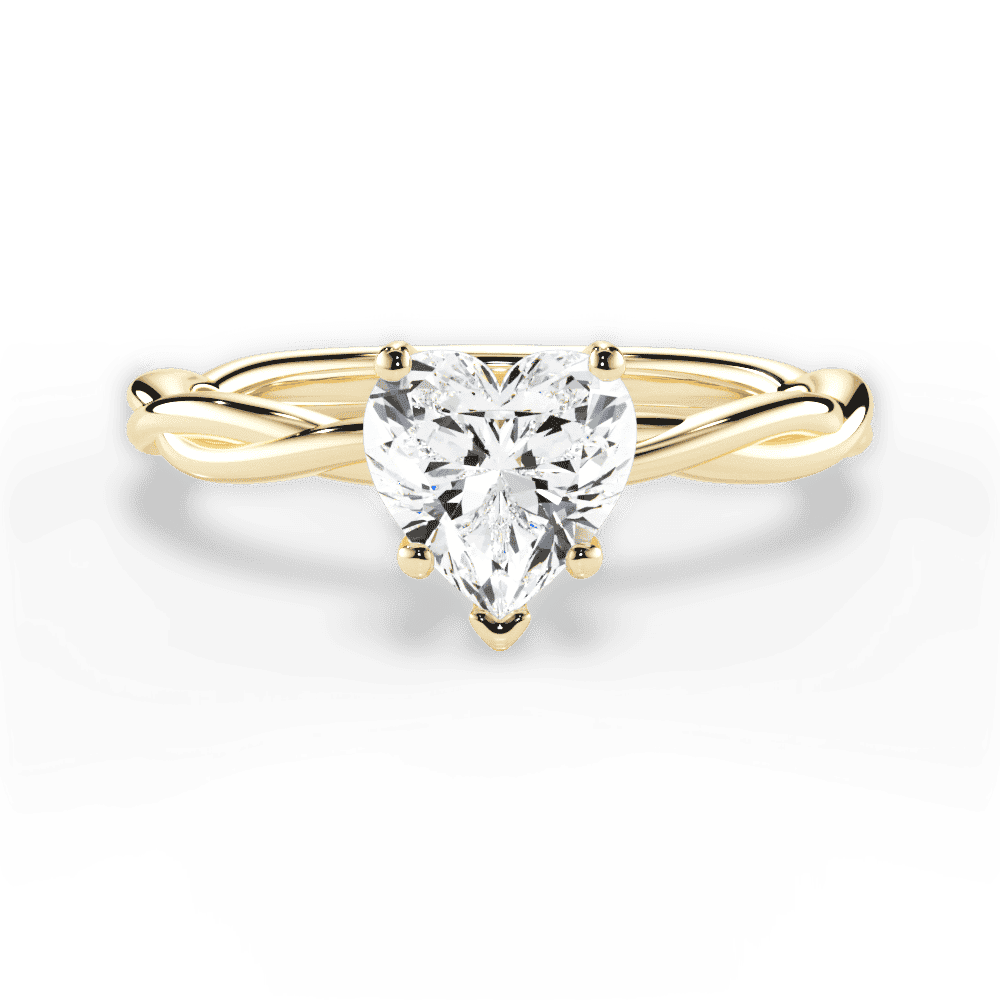 14kt Yellow Gold/18kt Yellow Gold/heart/top