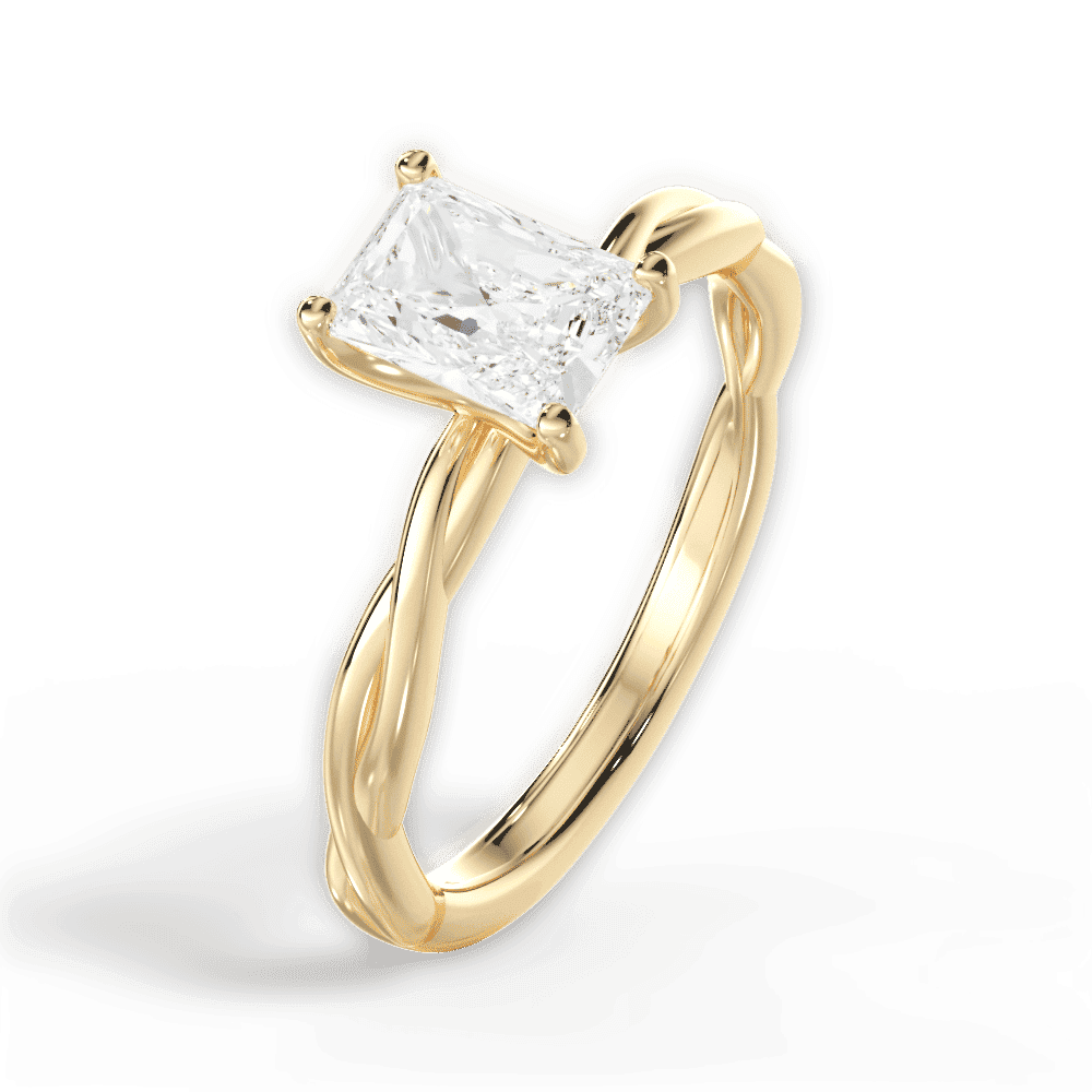 14kt Yellow Gold/18kt Yellow Gold/radiant/perspective