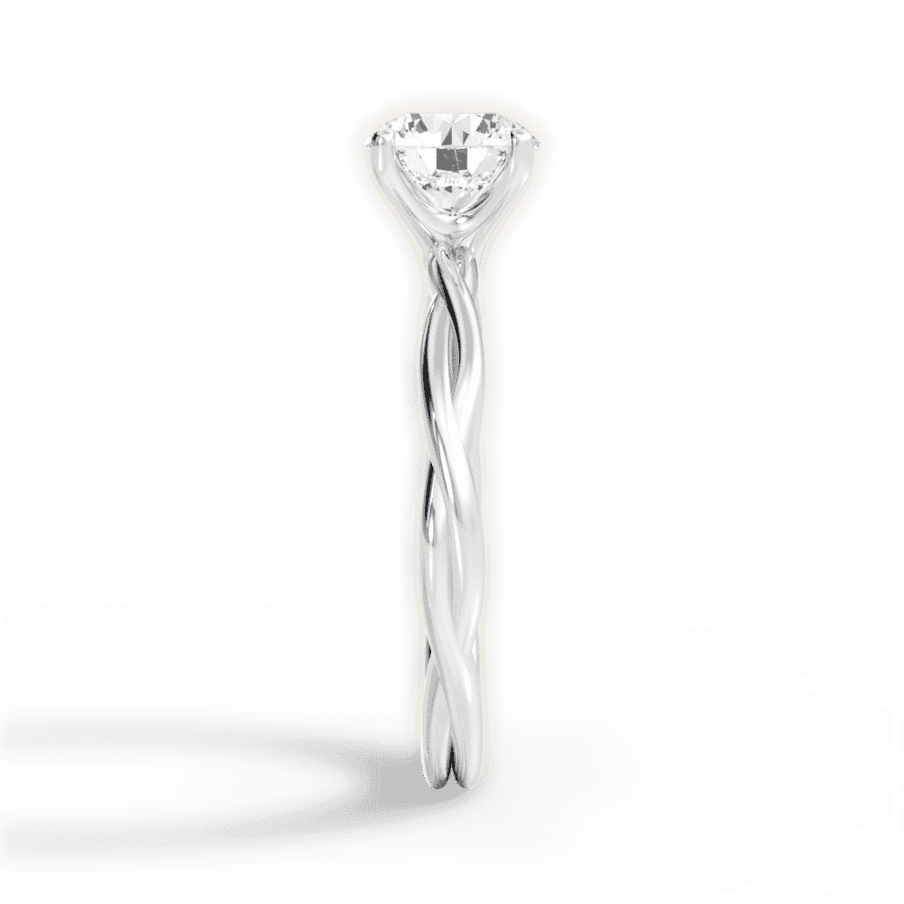 14kt White Gold/18kt White Gold/Platinum/round/side