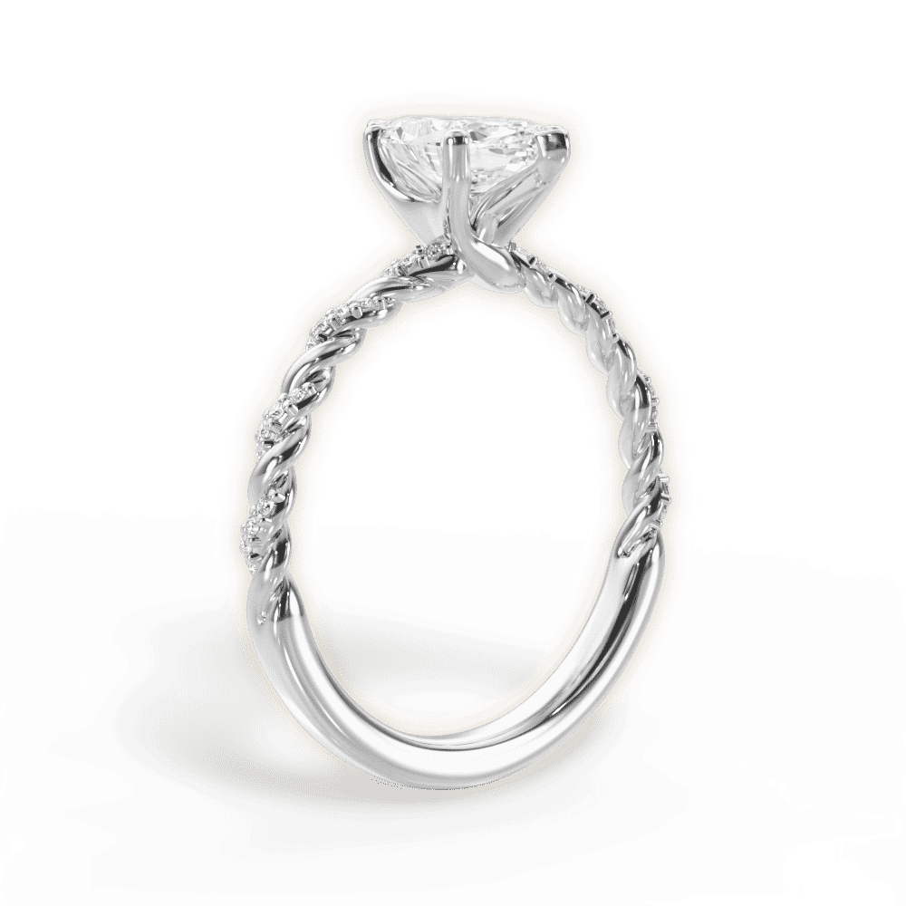 14kt White Gold/18kt White Gold/Platinum/marquise/front