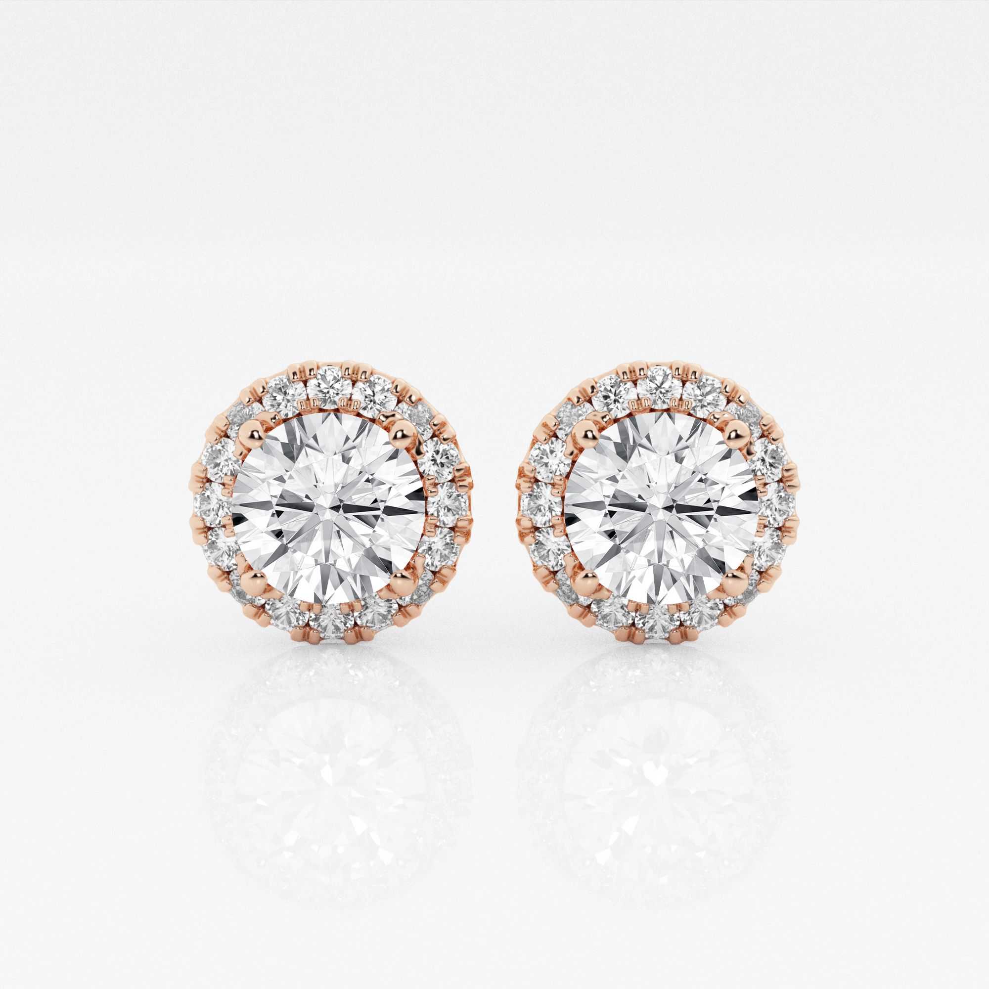 14kt Rose Gold/18kt Rose Gold/round/top