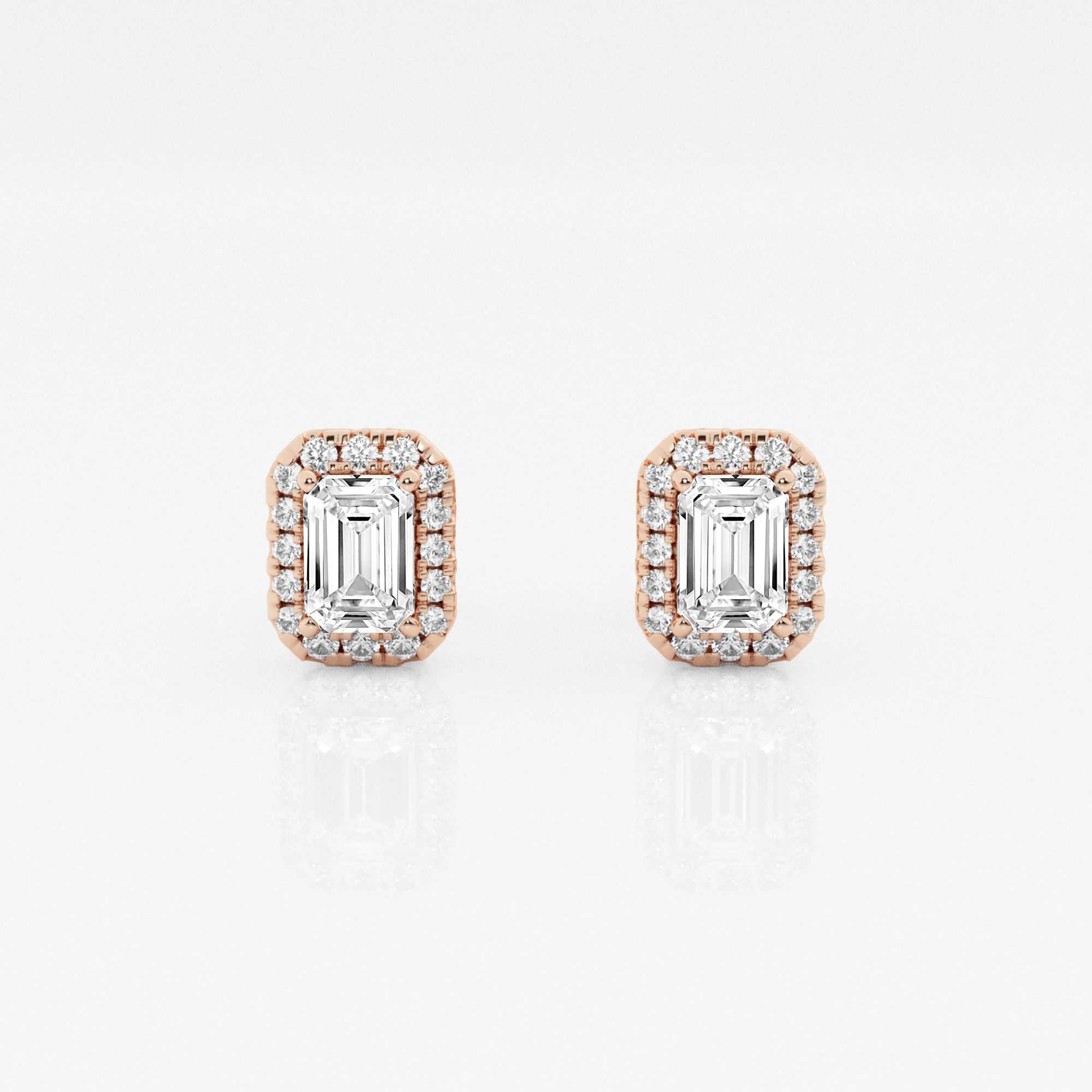 14kt Rose Gold/18kt Rose Gold/emerald/top