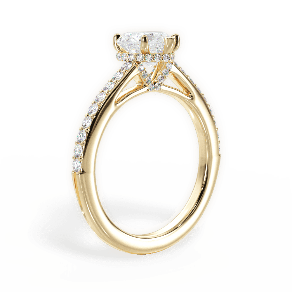 14kt Yellow Gold/18kt Yellow Gold/heart/front