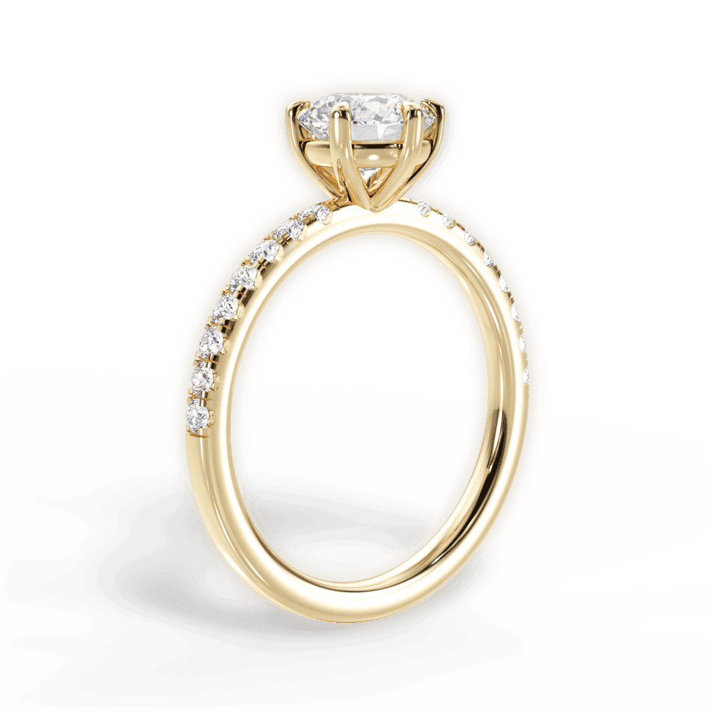 14kt Yellow Gold/18kt Yellow Gold/round/front