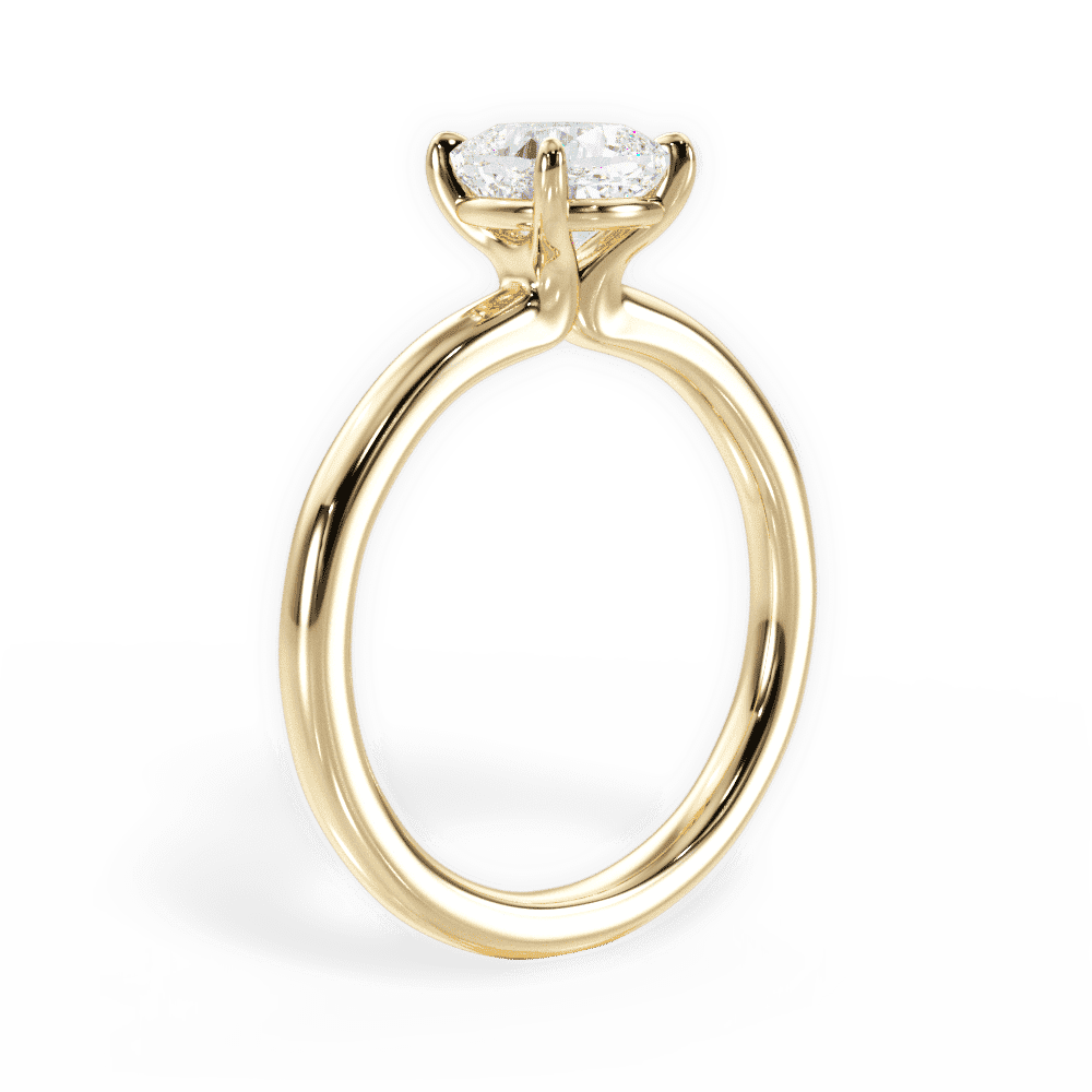 14kt Yellow Gold/18kt Yellow Gold/cushion/front