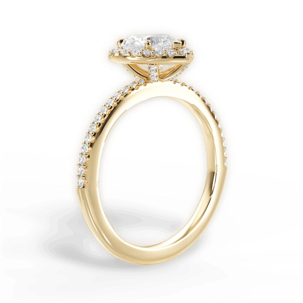 14kt Yellow Gold/18kt Yellow Gold/heart/front