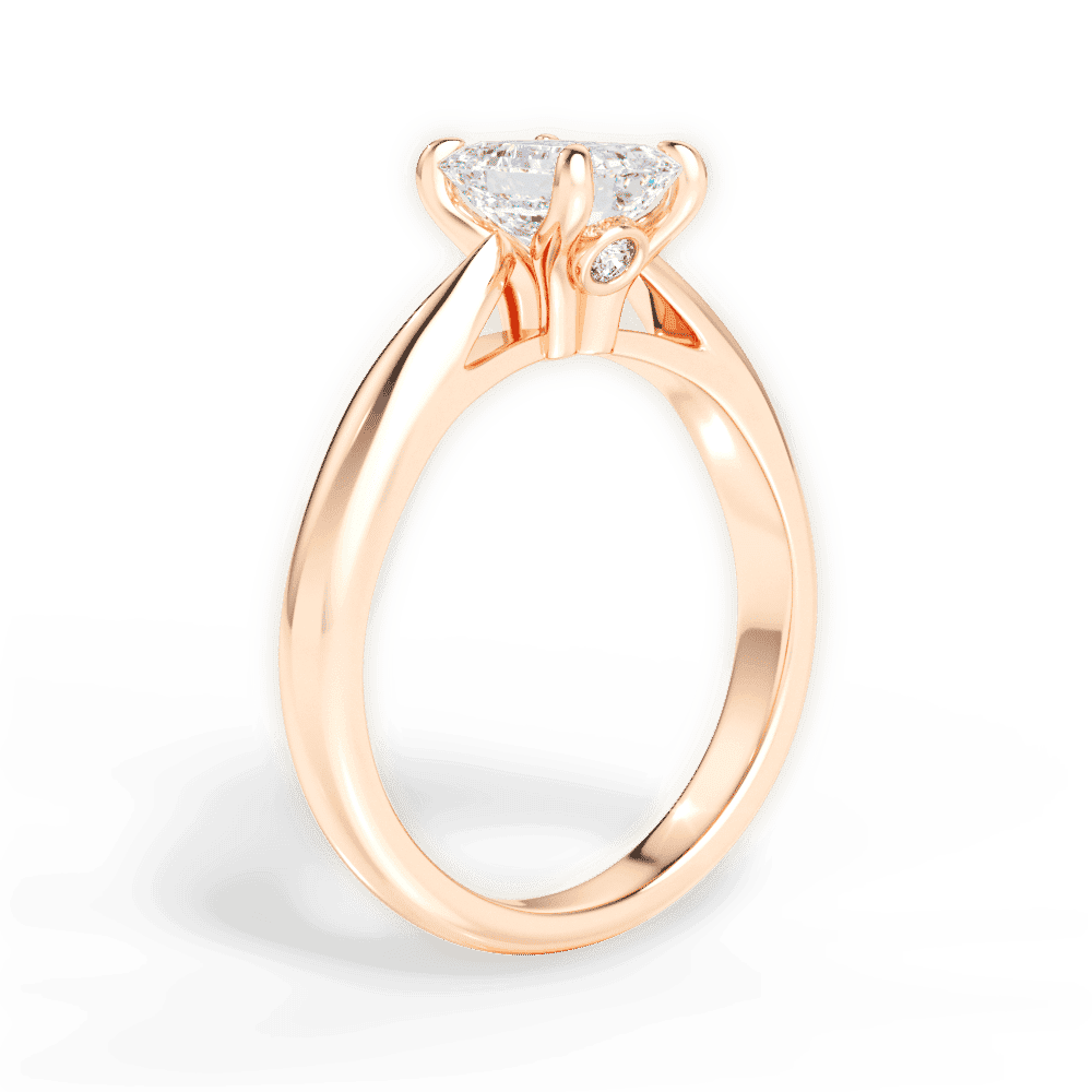 14kt Rose Gold/18kt Rose Gold/emerald/front