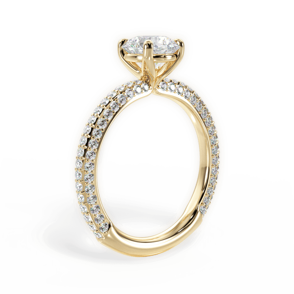 14kt Yellow Gold/18kt Yellow Gold/round/front