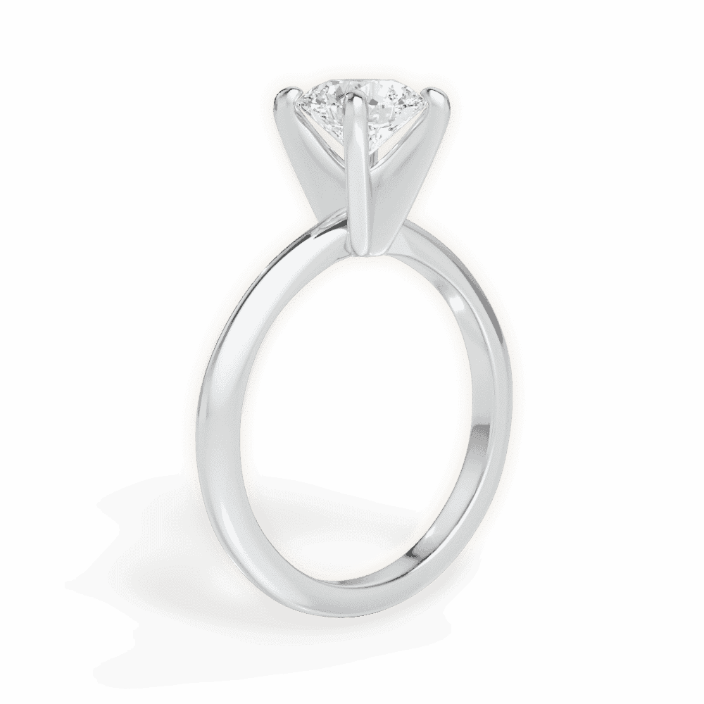 14kt White Gold/18kt White Gold/Platinum/round/front