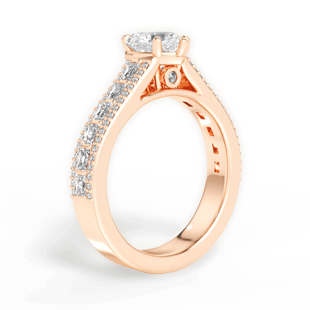 14kt Rose Gold/18kt Rose Gold/heart/front