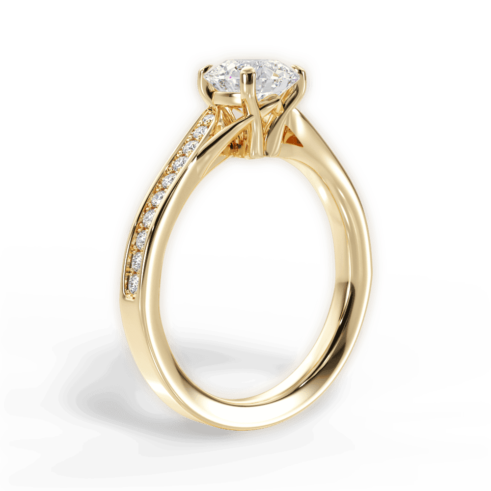 14kt Yellow Gold/18kt Yellow Gold/round/front