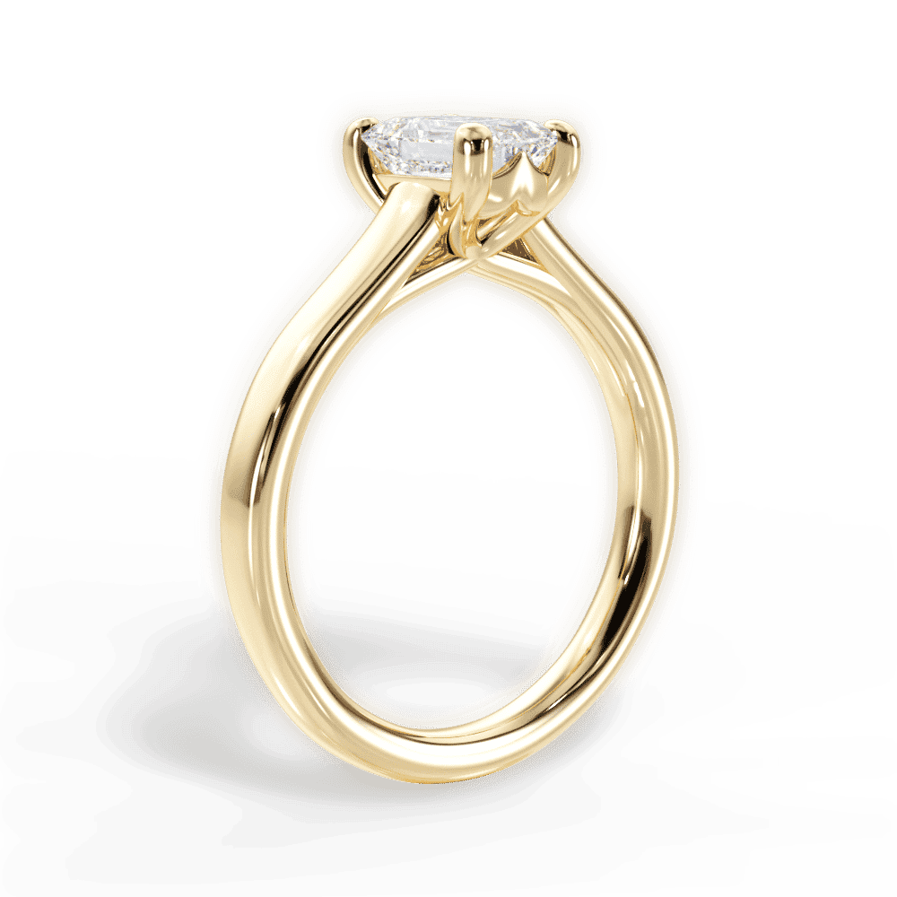 14kt Yellow Gold/18kt Yellow Gold/emerald/front