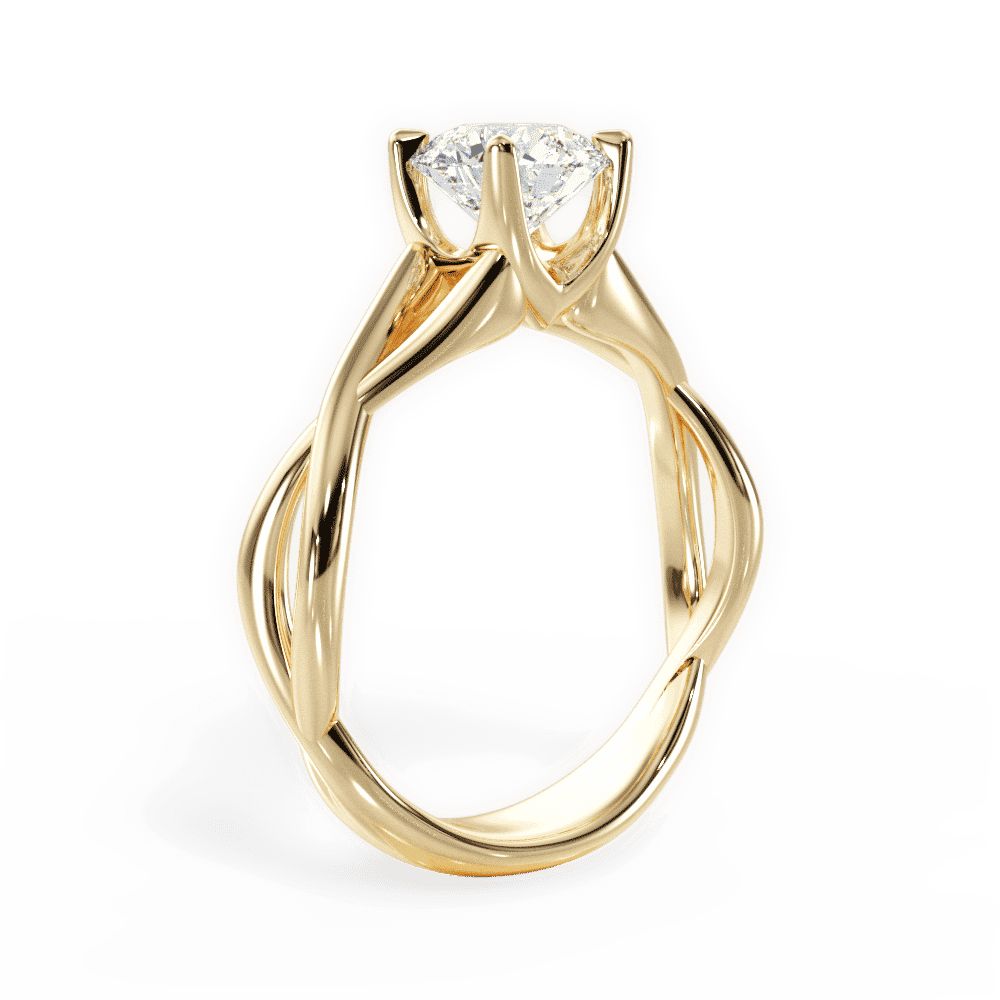 14kt Yellow Gold/18kt Yellow Gold/round/front