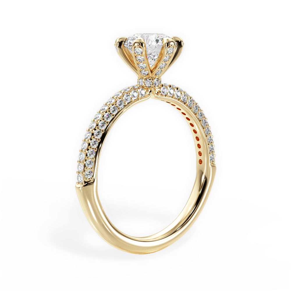 14kt Yellow Gold/18kt Yellow Gold/round/front