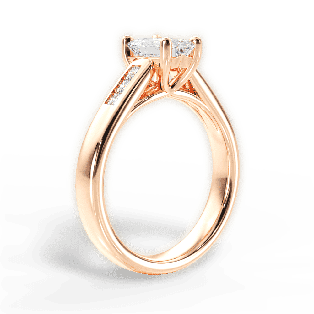 14kt Rose Gold/18kt Rose Gold/emerald/front