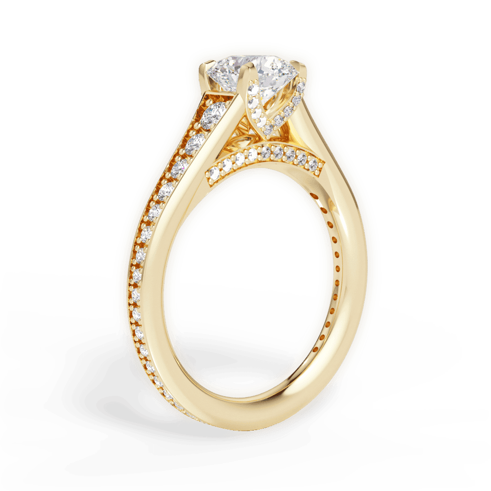 14kt Yellow Gold/18kt Yellow Gold/round/front