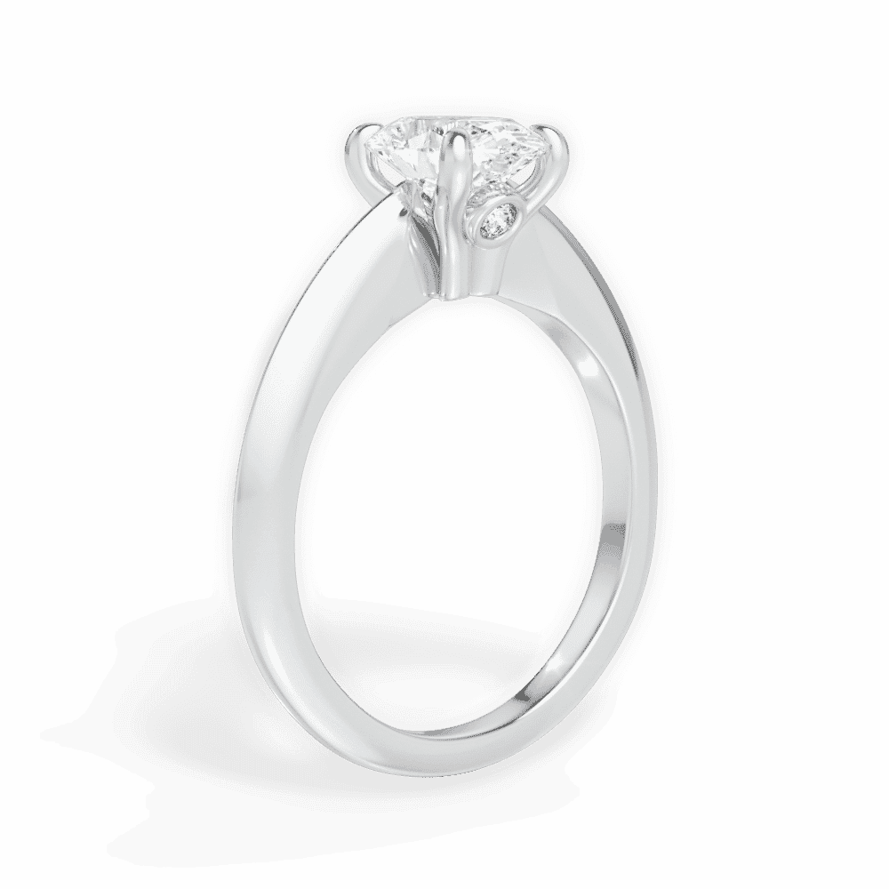 14kt White Gold/18kt White Gold/Platinum/oval/front