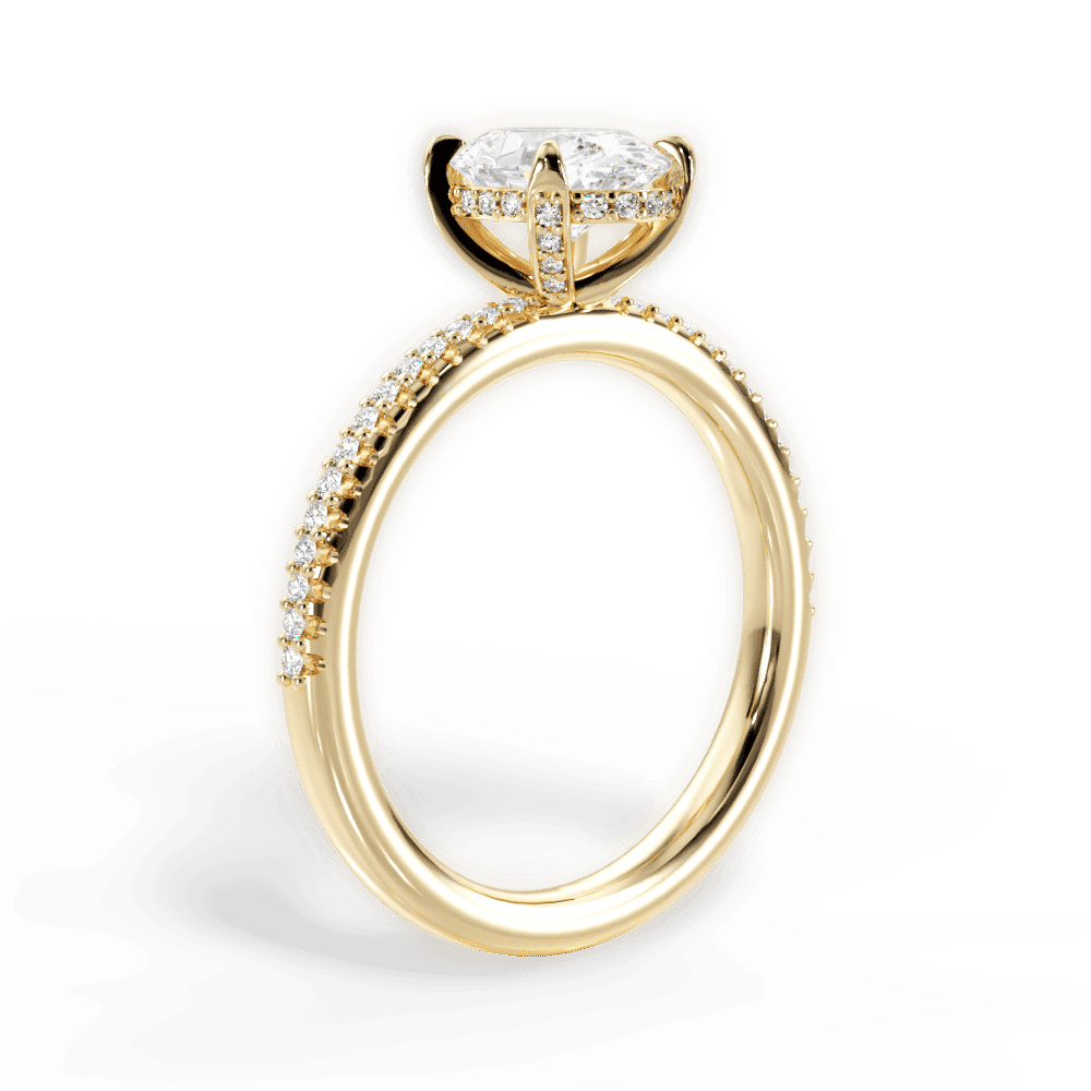 14kt Yellow Gold/18kt Yellow Gold/oval/front