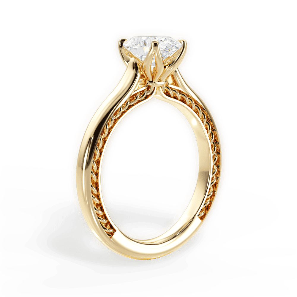 14kt Yellow Gold/18kt Yellow Gold/oval/front
