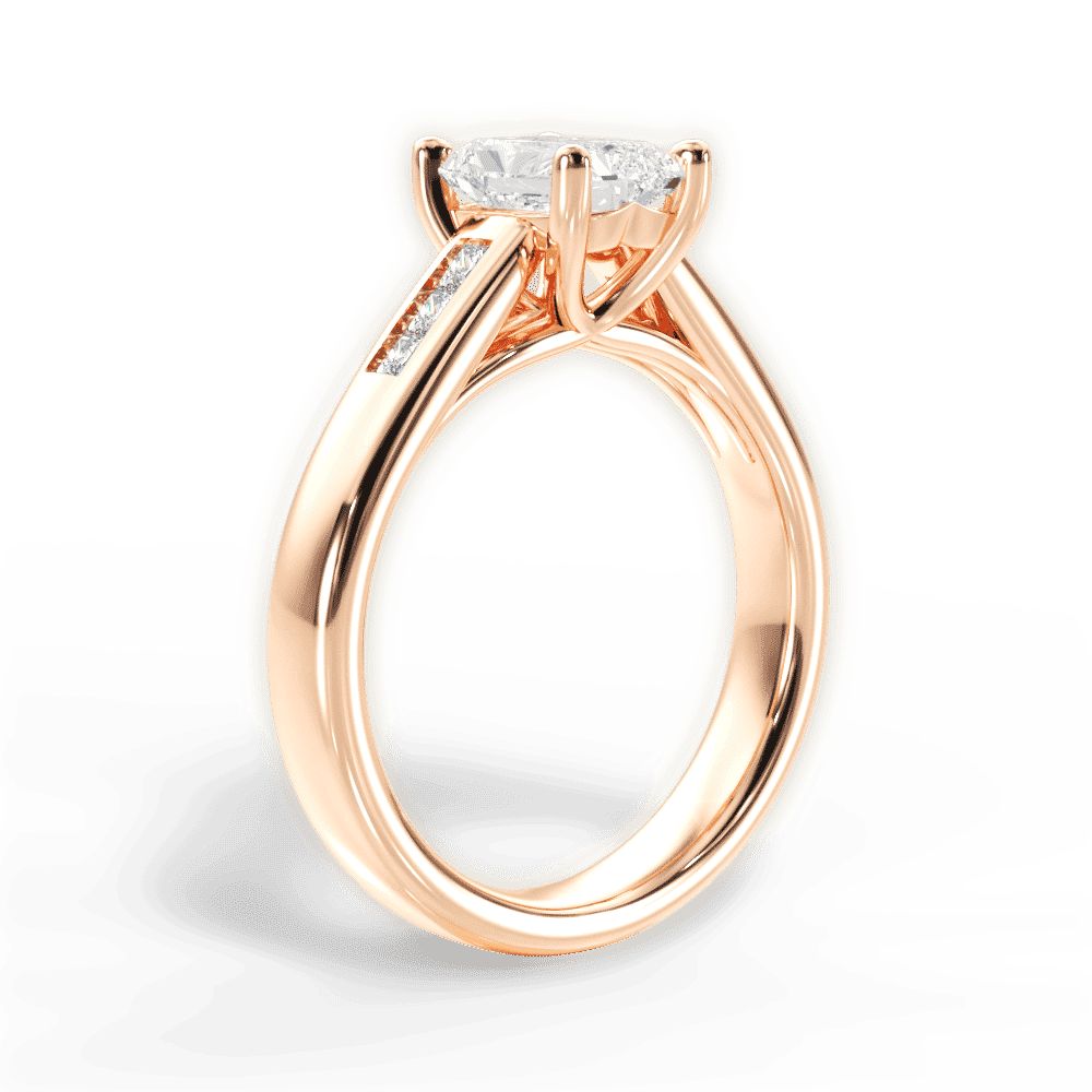 14kt Rose Gold/18kt Rose Gold/radiant/front