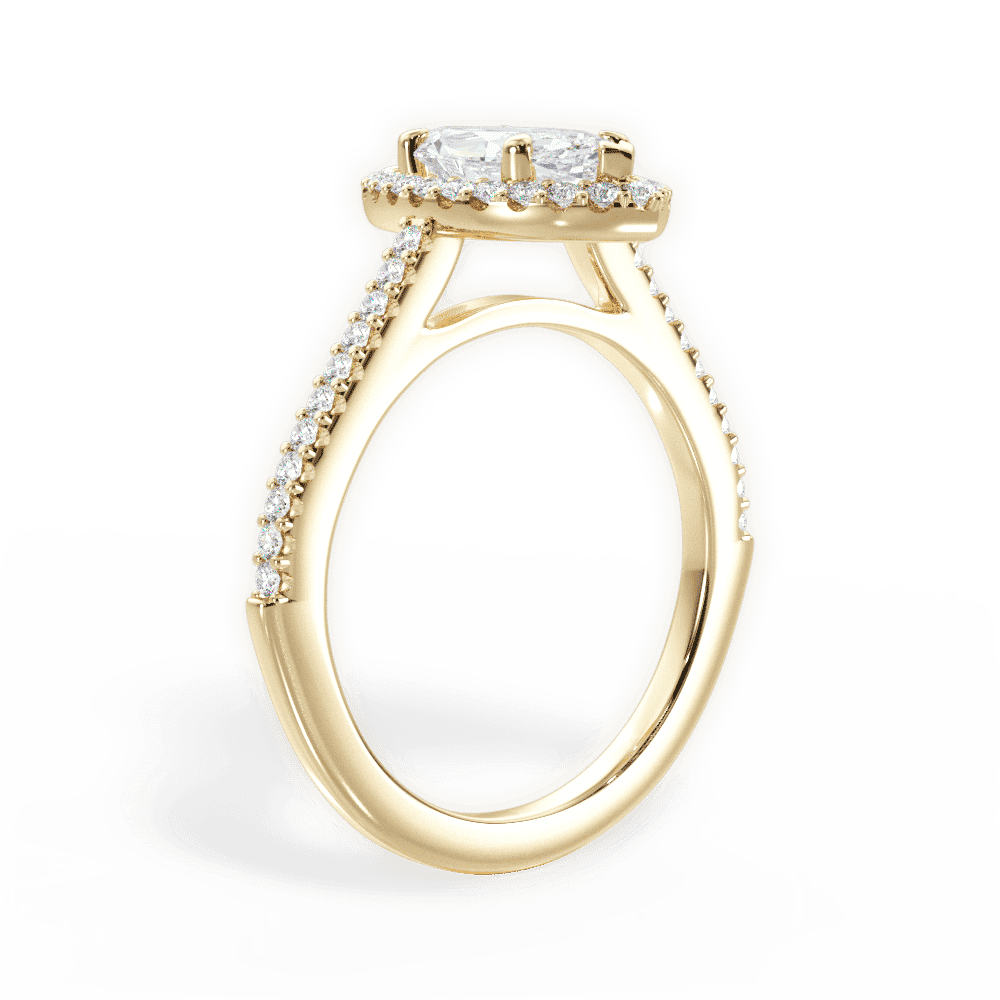 14kt Yellow Gold/18kt Yellow Gold/marquise/front