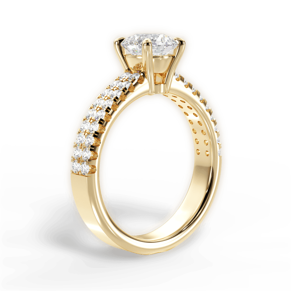 14kt Yellow Gold/18kt Yellow Gold/round/front