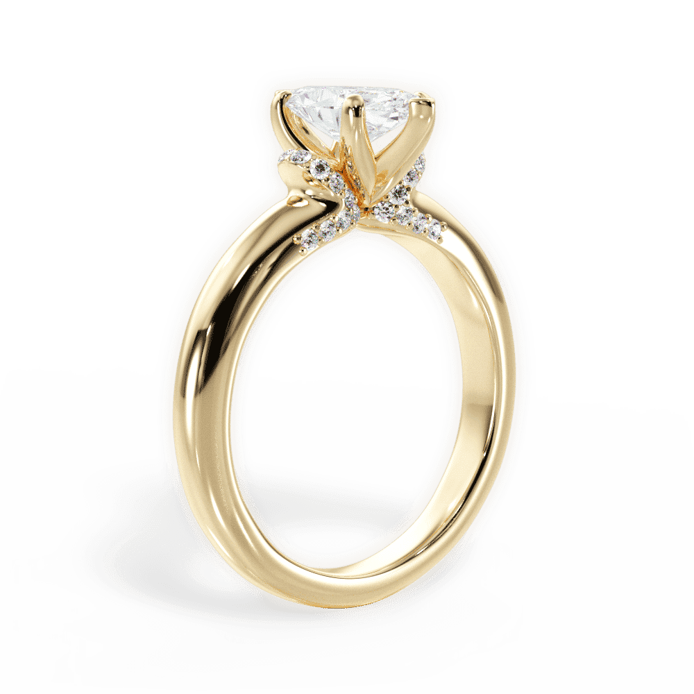 14kt Yellow Gold/18kt Yellow Gold/marquise/front