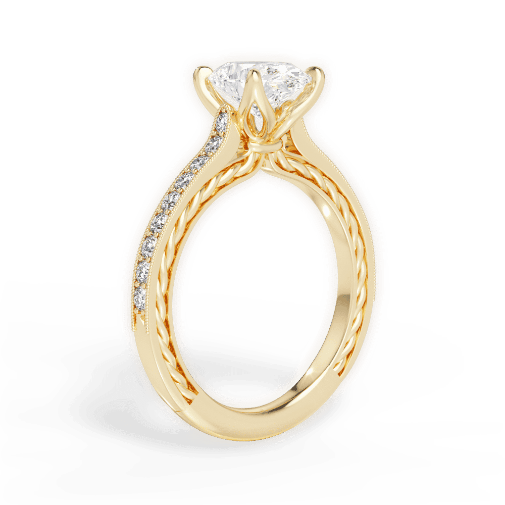 14kt Yellow Gold/18kt Yellow Gold/oval/front