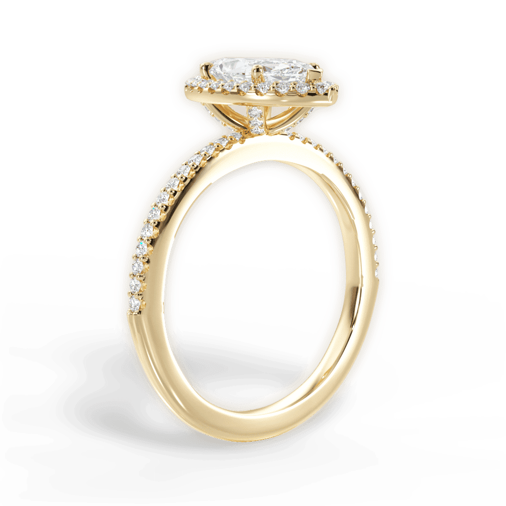 14kt Yellow Gold/18kt Yellow Gold/marquise/front