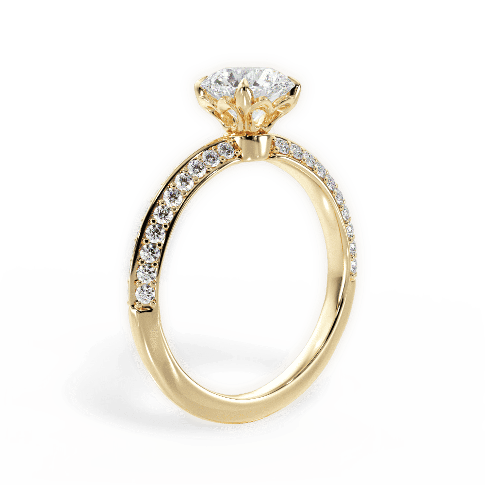 14kt Yellow Gold/18kt Yellow Gold/round/front