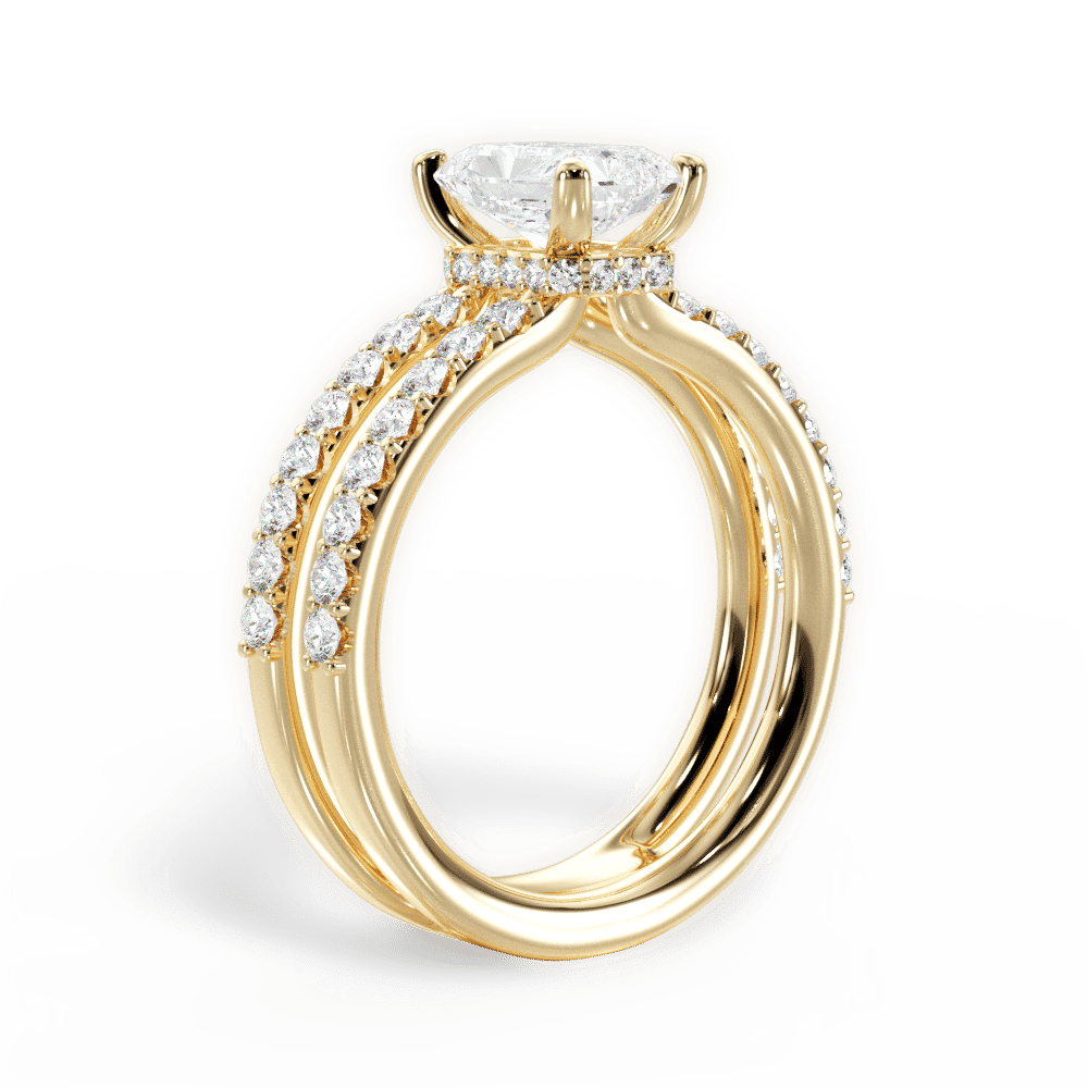 14kt Yellow Gold/18kt Yellow Gold/radiant/front