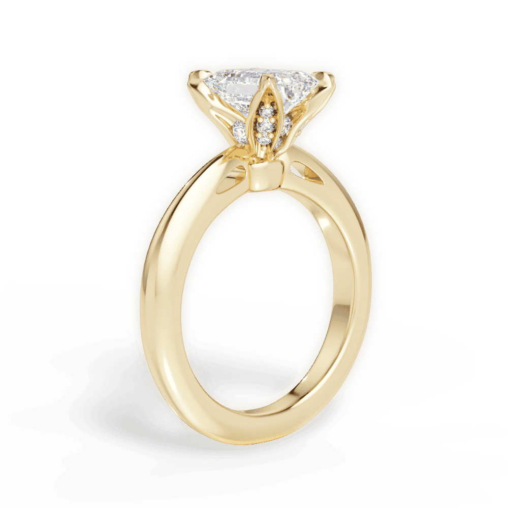 14kt Yellow Gold/18kt Yellow Gold/emerald/front