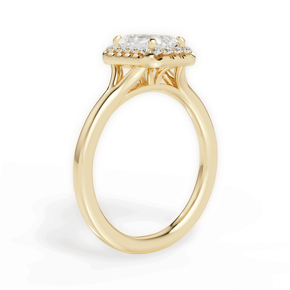 14kt Yellow Gold/18kt Yellow Gold/radiant/front