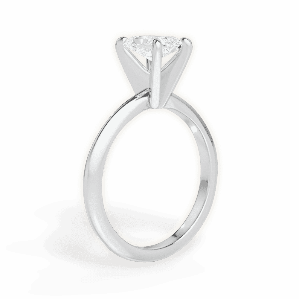 14kt White Gold/18kt White Gold/Platinum/radiant/front