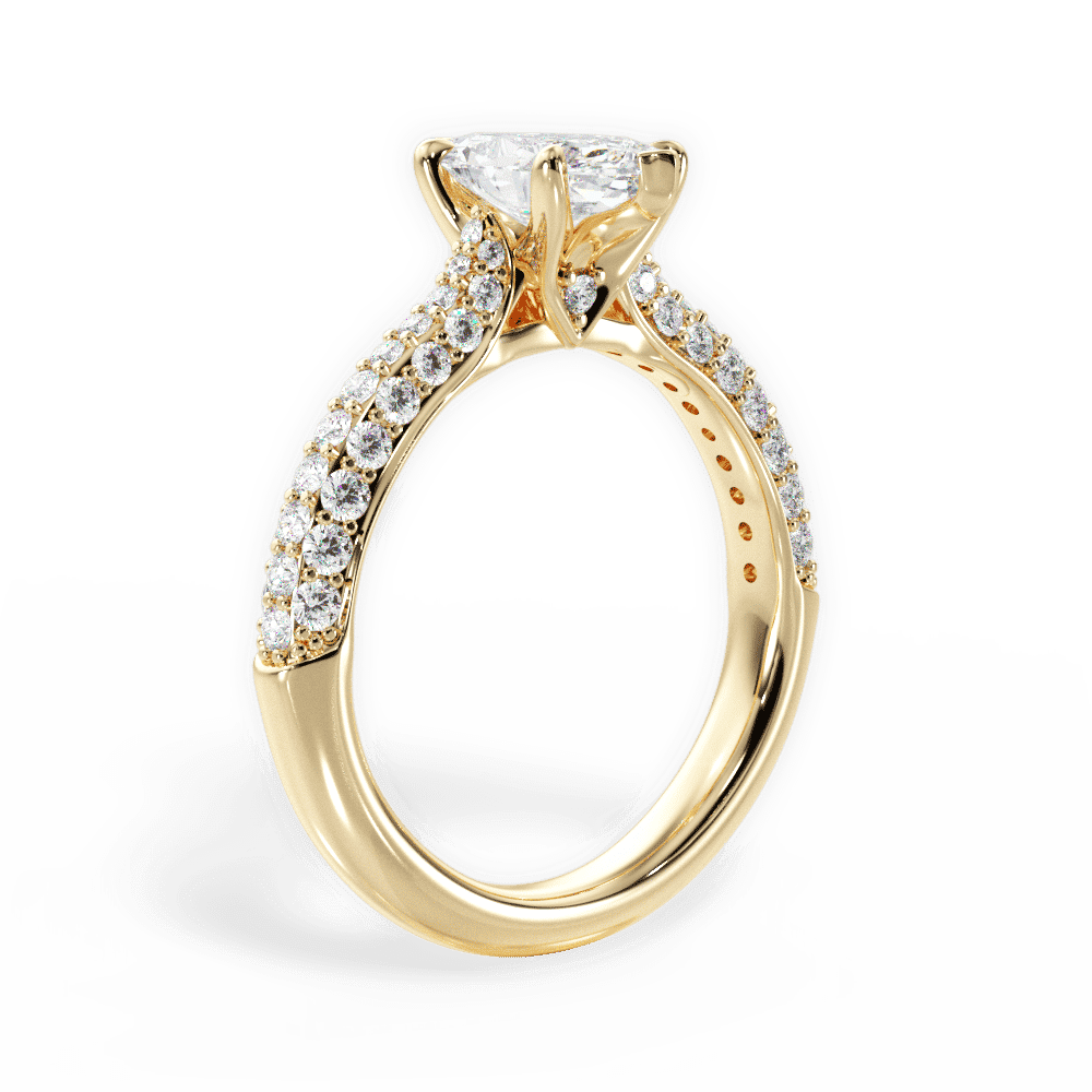 14kt Yellow Gold/18kt Yellow Gold/marquise/front