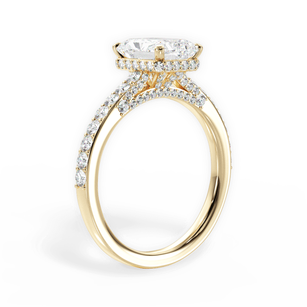 14kt Yellow Gold/18kt Yellow Gold/radiant/front