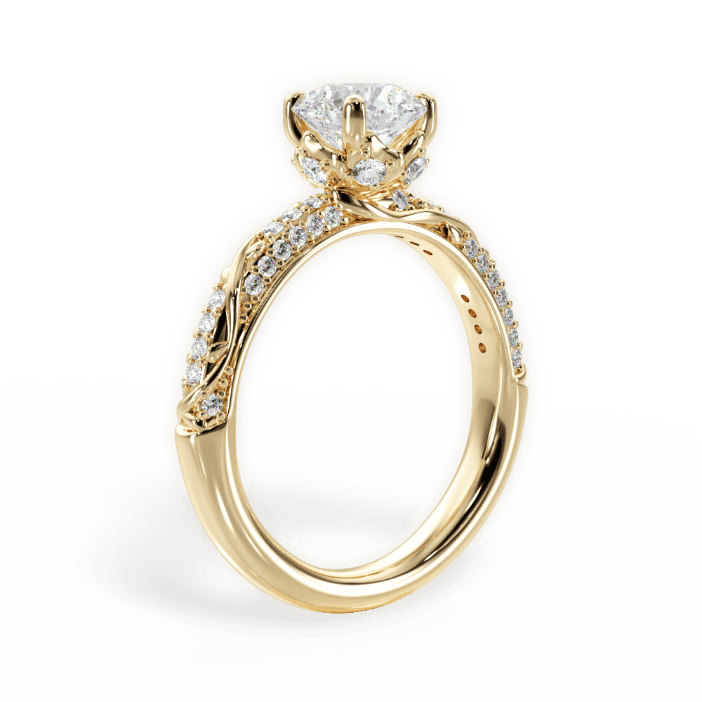 14kt Yellow Gold/18kt Yellow Gold/round/front