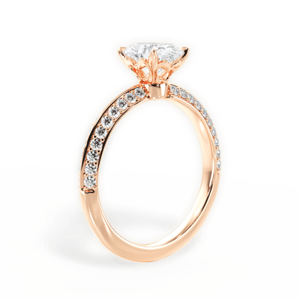 14kt Rose Gold/18kt Rose Gold/oval/front