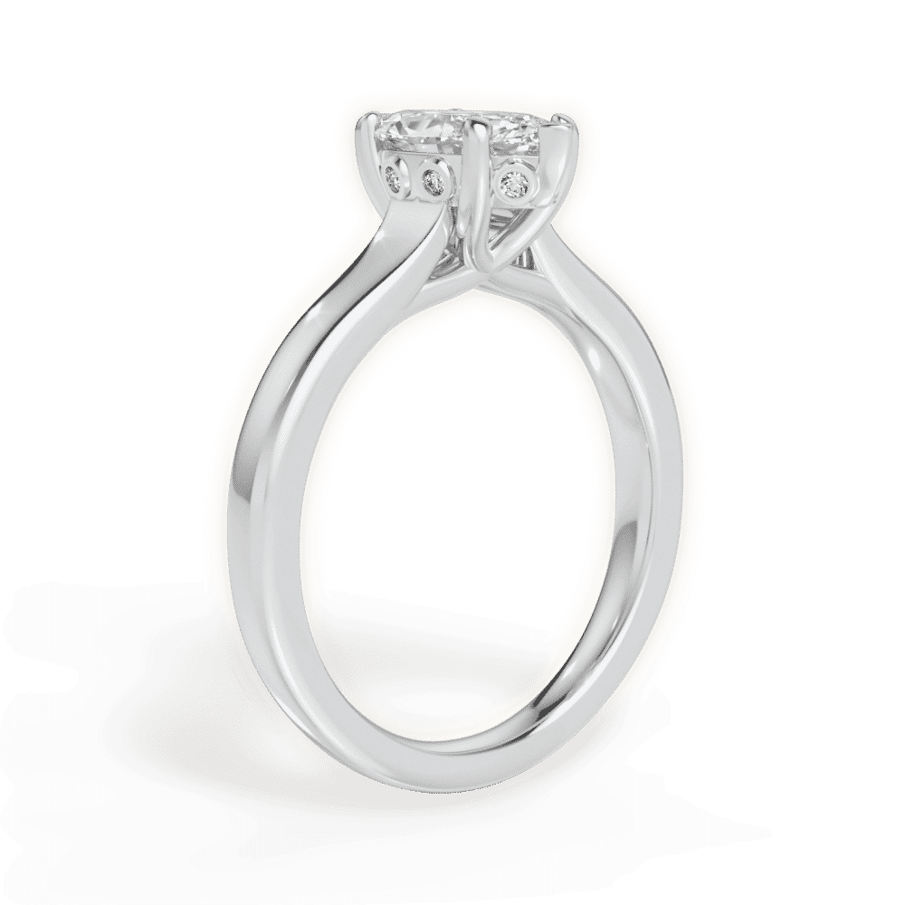 14kt White Gold/18kt White Gold/Platinum/marquise/front