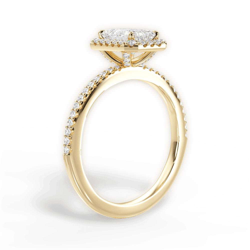 14kt Yellow Gold/18kt Yellow Gold/emerald/front