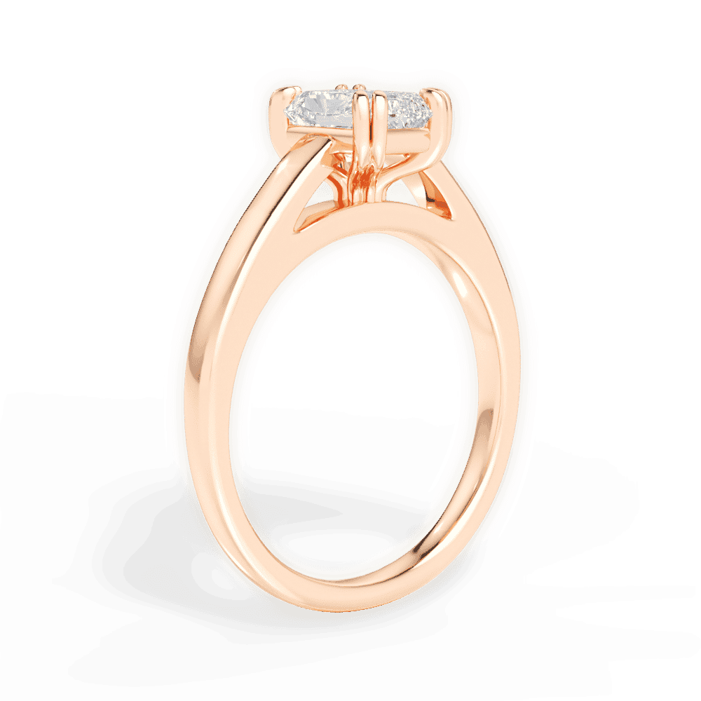 14kt Rose Gold/18kt Rose Gold/radiant/front