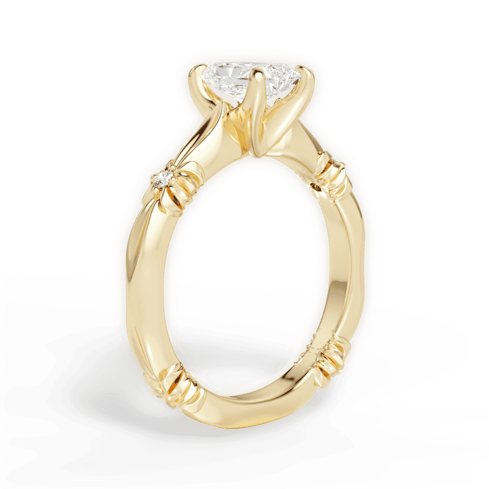 14kt Yellow Gold/18kt Yellow Gold/radiant/front