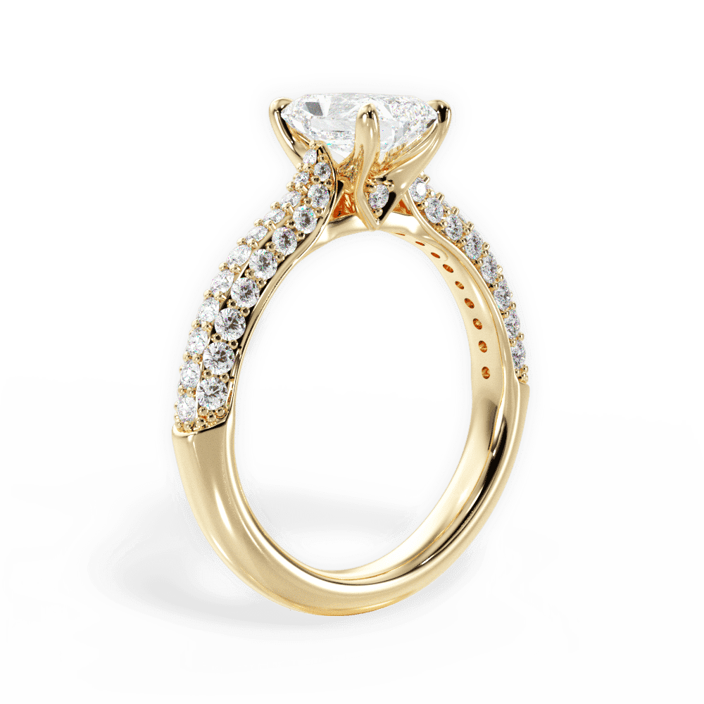 14kt Yellow Gold/18kt Yellow Gold/radiant/front