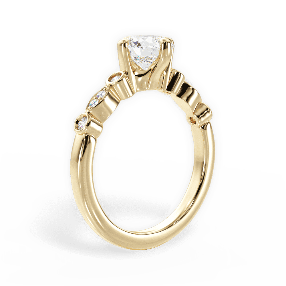 14kt Yellow Gold/18kt Yellow Gold/round/front