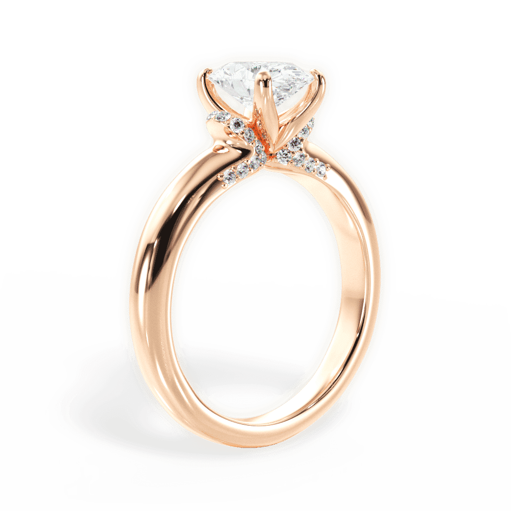 14kt Rose Gold/18kt Rose Gold/oval/front