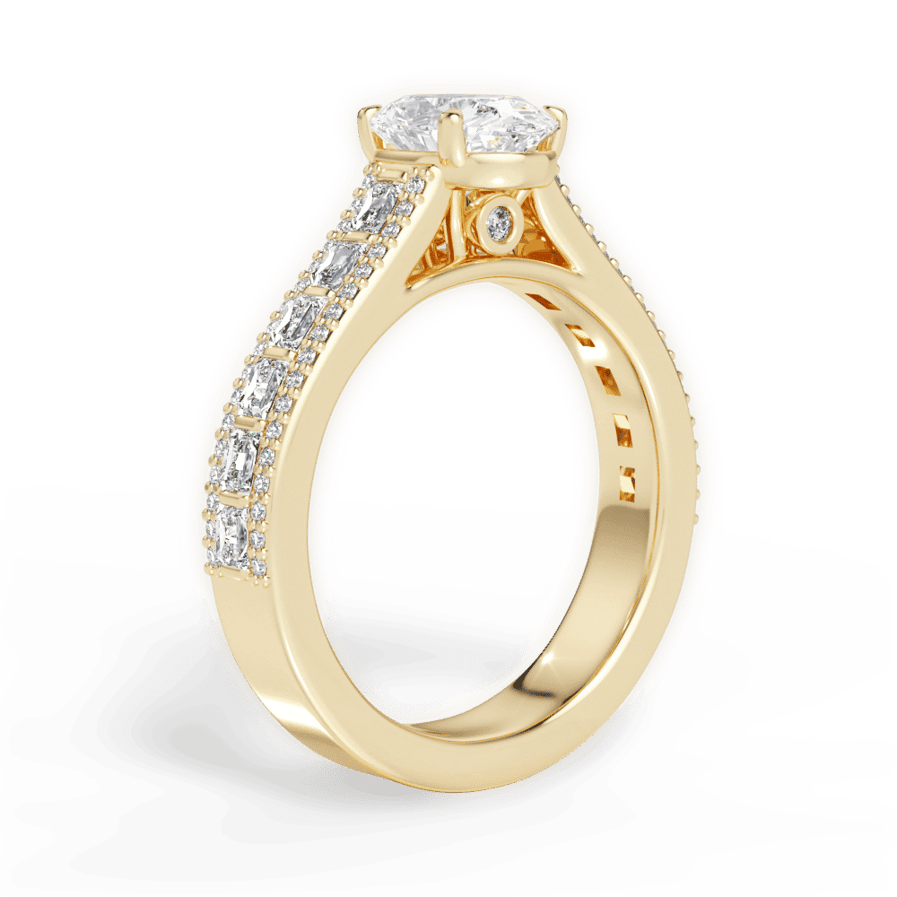 14kt Yellow Gold/18kt Yellow Gold/oval/front